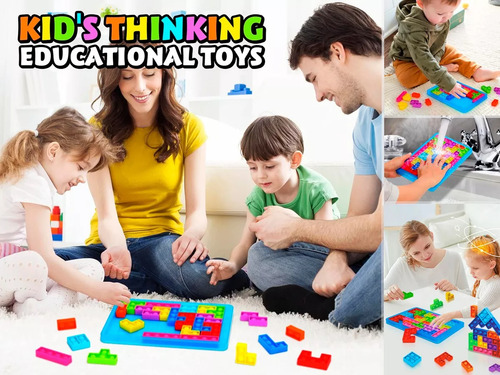 15 Pop It Rompecabezas Juego Burbujas Bloques Tetris Puzzle