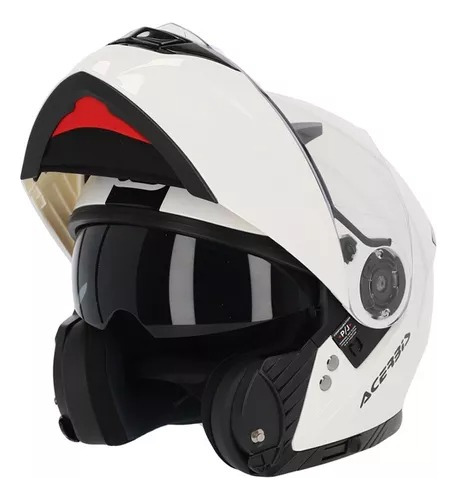 Casco Rebatible Acerbis Rederwel Xxl - Cafe Race