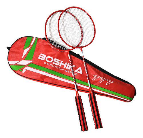 W Juego De Raquetas De Bádminton, 2 Uds., Raquetas Rojo
