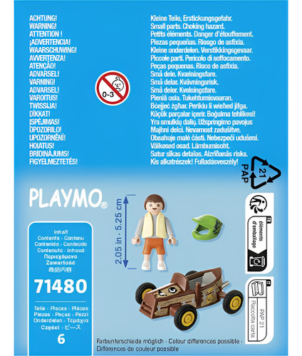 Playmobil 71480 Niño Con Karting Y Casco 6 Pzas Special Plus