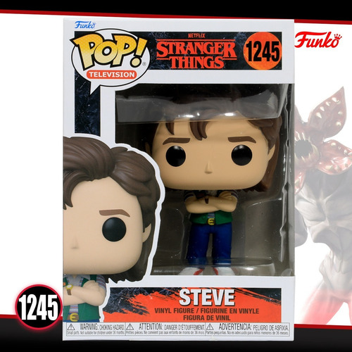 Imagen 4 de 7 de Funko Pop Steve #1245 Stranger Things Serie Netflix Original