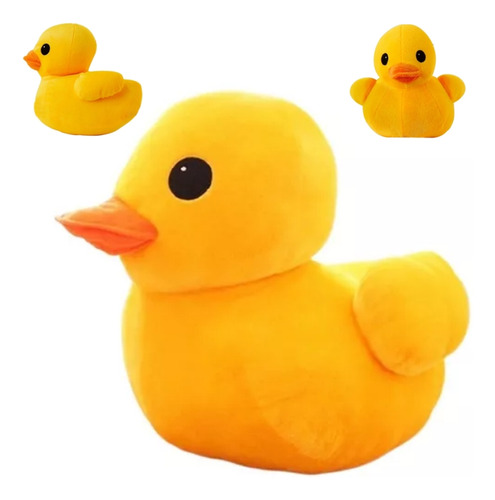 Juguete De Peluche Con Forma De Pato Amarillo Con Dibujos An