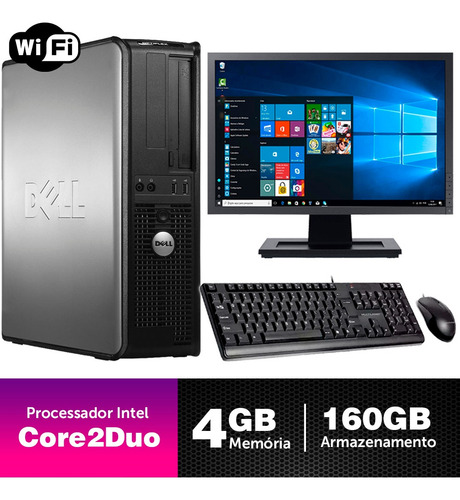 Micro Barato Dell Optiplex Int C2duo 4gb Ddr3 160gb Mon19w