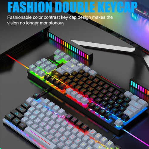 Teclado Para Juegos Por Cable De 87 Teclas Con