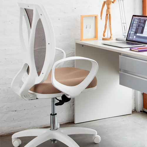 Imagen 2 de 3 de Silla De Oficina Alma White Edition Homeoffice | Contado