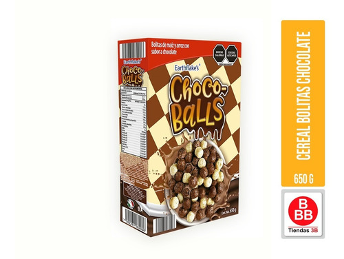 Imagen 1 de 2 de Cereal Chocoballs Earthflakes, 650g