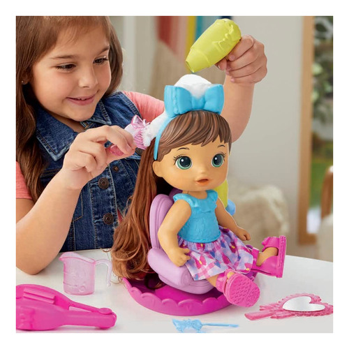 Baby Alive Sudsy - Muñeca De Estilo Marrón, Incluye Muñeca D