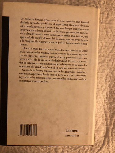 La Novela De Ferrara - Giorgio Bassani