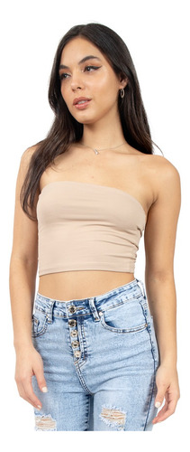 Top Básico Strapless Para Mujer Quarry