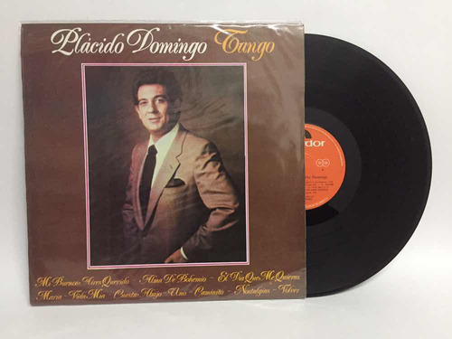 Tango - Plácido Domingo Vinyl Lp Ed.colombia