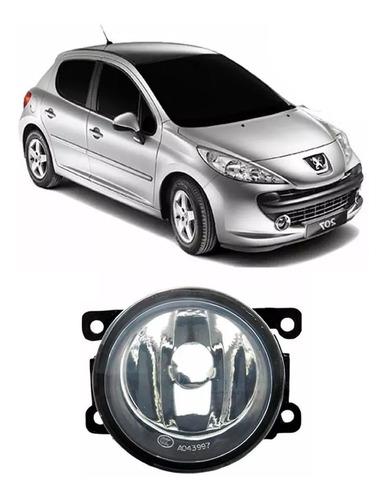 Faro Auxiliar Antiniebla P/ Peugeot 207 2008 A 2016 Izq