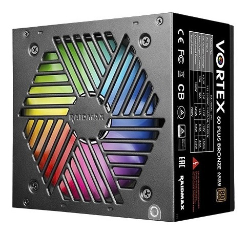 Imagen 3 de 4 de Fuente Poder Gamer Raidmax Vortex 700w Rgb - Revogames