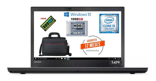 Lenovothinkpad L470 I5-7200u 1tb Hdd 16gb Factura Gara12mes (Reacondicionado)