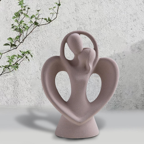 Arte Abstracto De La Decoración Del Hogar De La Pareja