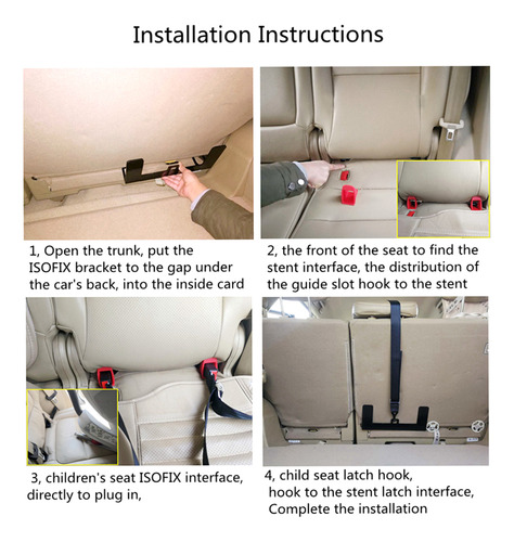 Kit De Ancoragem Para Cadeirinhas Infantis Isofix Universal.