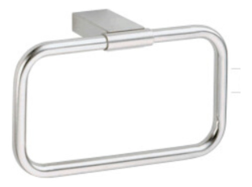 Toallero De Argolla Rectangular Para Baño Helvex Cromo