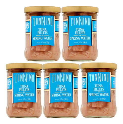 Filete De AtĂșn, Agua De Manantial, 6.7 Oz (paquete De 5)