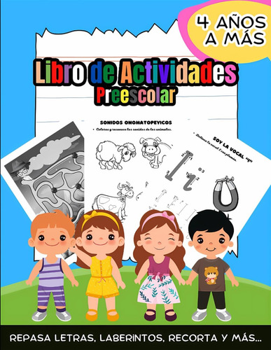 Libro: Libro De Actividades Para Niños De 4 Años: Libro De C