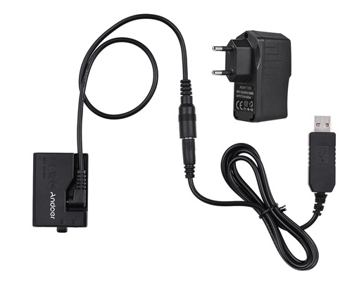 Andoer Ack-e10 5 V Usb Fummy Batería Acoplador De Cc Enchufe