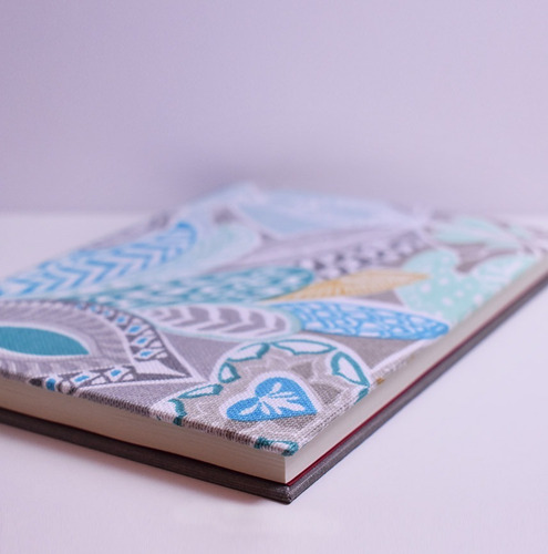 Cuaderno Artesanal En Tela - Hermoso Diseño