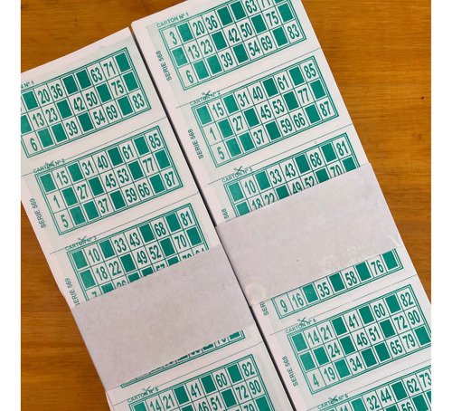 Cartones Para Bingo Descartables 2016 Unidades X 15 Series