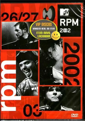 Dvd Rpm Mtv Ao Vivo 2002 Paulo Ricardo - Original Lacrado!!