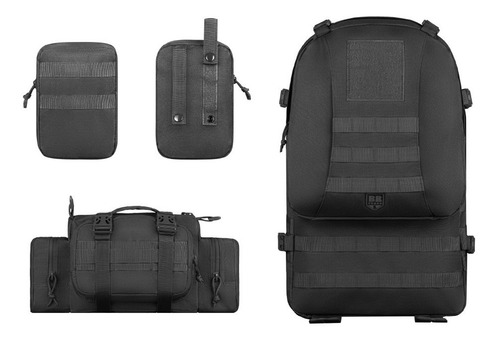 Mochila Militar Desmontável Notebook Preta -brforce Original
