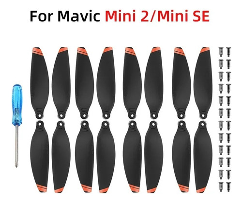 2 Pares Drones Palas De Hélices For Dji Mini 2/se/4k Rc-n1