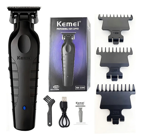 Clipper Maquina Cortar Pelo Kemei Km-2299 Color Negro