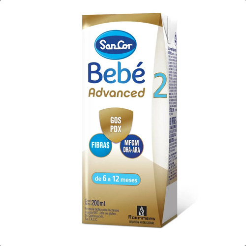 Sancor Bebe Advanced Formula Etapa 2 Brick 200 Ml