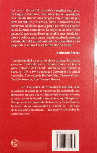 El Recurso Del Método - Alejo Carpentier (Usado)