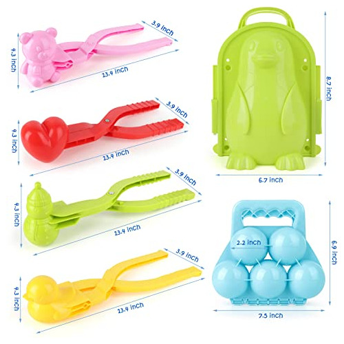 Kit De Herramientas Hacer Bolas De Nieve, 7 Piezas, Jue...