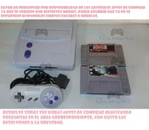 Comprar Vendo Super Nintendo Inc. 2 Juegos Street Fighter Preg. Disp Gris