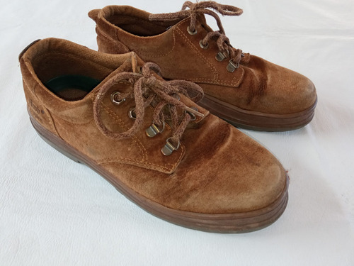 Calzado Zapatos Hush Puppies 40 Gamuza Cuero De Hombre