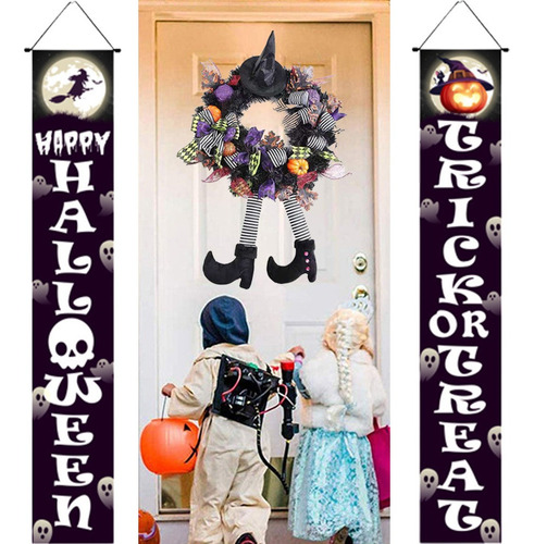 Decoración Creativa De Halloween For Puerta+cortina De Puer