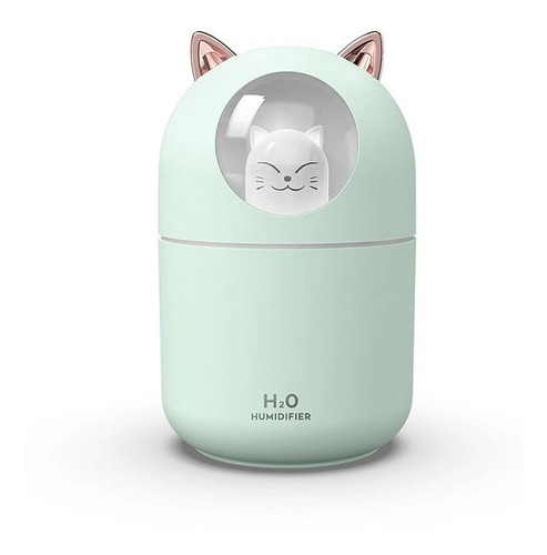 Mini Humidificador Usb Aromaterapia Gato Coche Luz 1