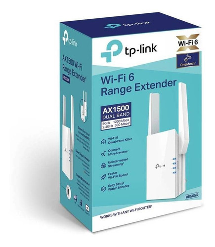 Expansor De Rango Dual Band Wi-fi Tp-link Re505x - 2, Blanc
