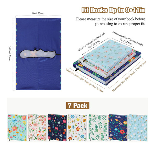 Funda De Libro Moko, Elástica Y Reutilizable, Tamaño Jumbo,