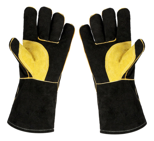 Icosow Guantes De Soldadura De Trabajo De Jardineria De Piel