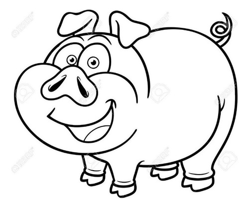 Vinilo Decorativo Vector Pig 