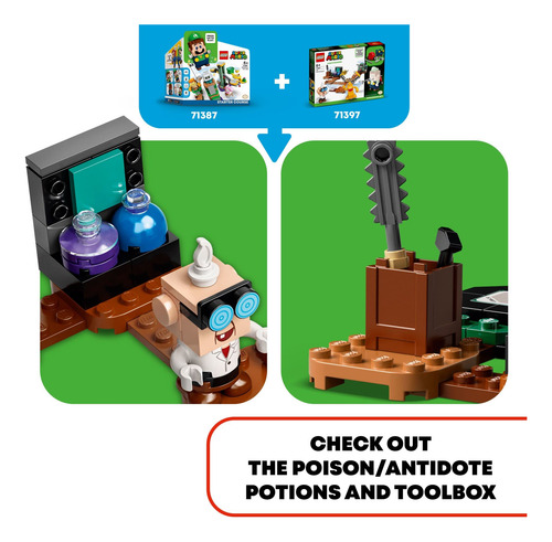 Kit De Construcción Lego Super Mario Luigi Mansion Lab 71397