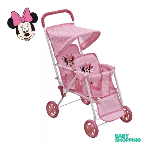 Coche Para Mellizos Carrito Para Muñecas Bebes Juguete