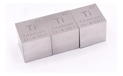 Elemento Tabla Periodica 25.4mm Titanio De Coleccion