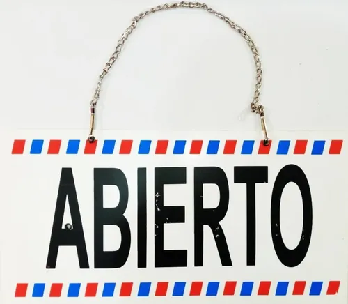 comprar Letrero Abierto\u002F Cerrado Para Barbería 