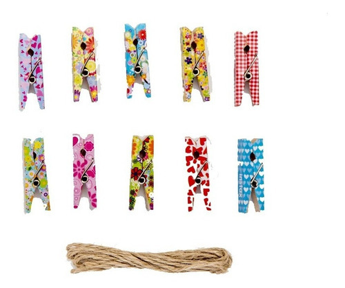 10 Broches Fujifilm Floreados Para Fotos Instax Color Multicolor