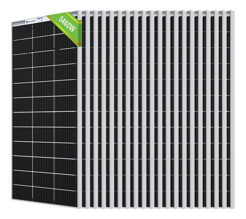 Eco-worthy Panel Solar Monocristalino Bifacial Pieza Para