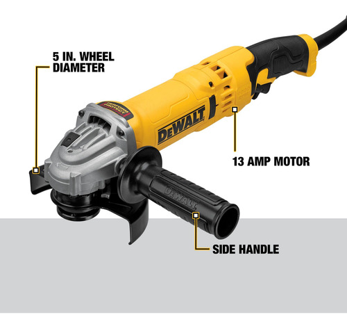 Amoladora Angular Dewalt Dwe43113 13a 9000 Rpm 11-12 Cm Con