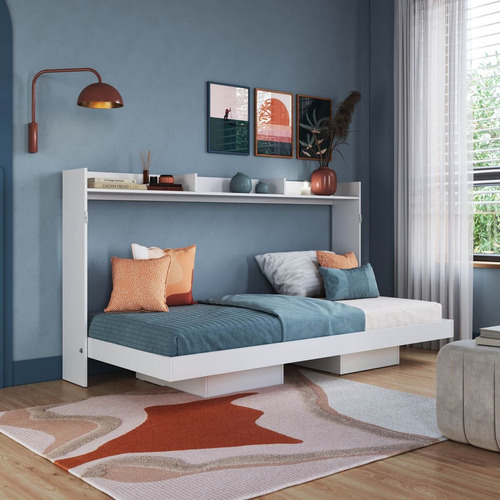 Cama Solteiro Articulável Horizontal 80 Branco Eb