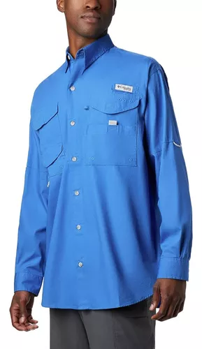 Camisa Azul Marino Columbia Talla Para Hombre