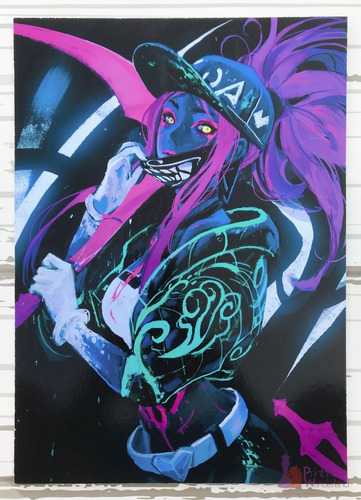 Cuadro Artesanal De League Of Legends - Akali